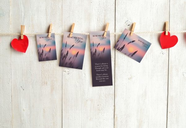 memorial cards sample pack