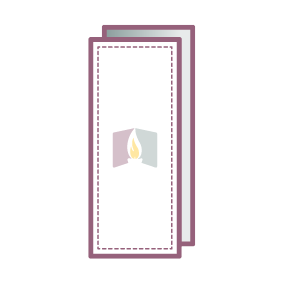 memorial cards bookmarks icon