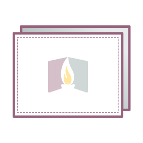 memorial cards thank you icon