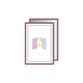 memorial cards wallet icon